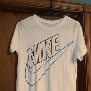 Gently used Nike logo white t-shirt